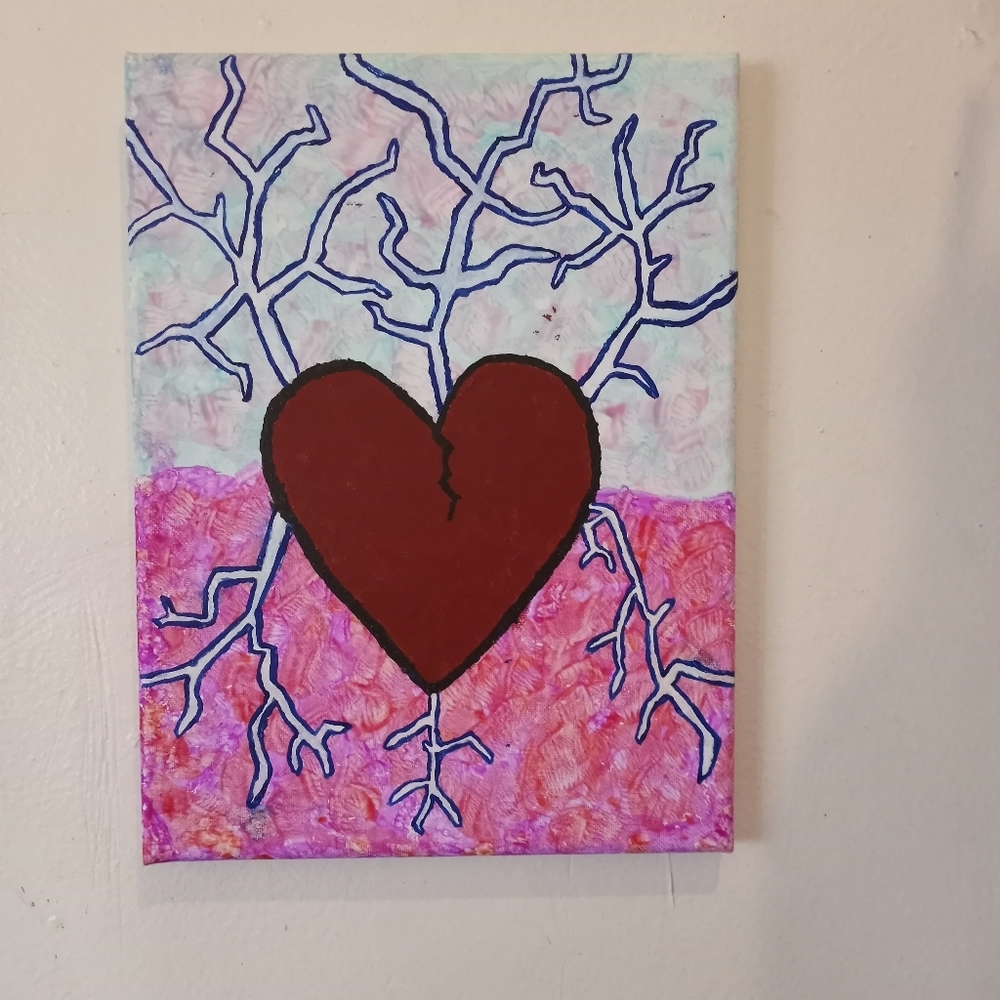 Painting called "resurrection of love"